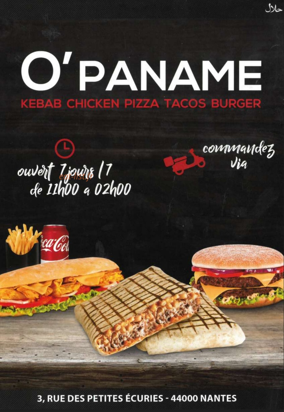O'Paname — carte page 1