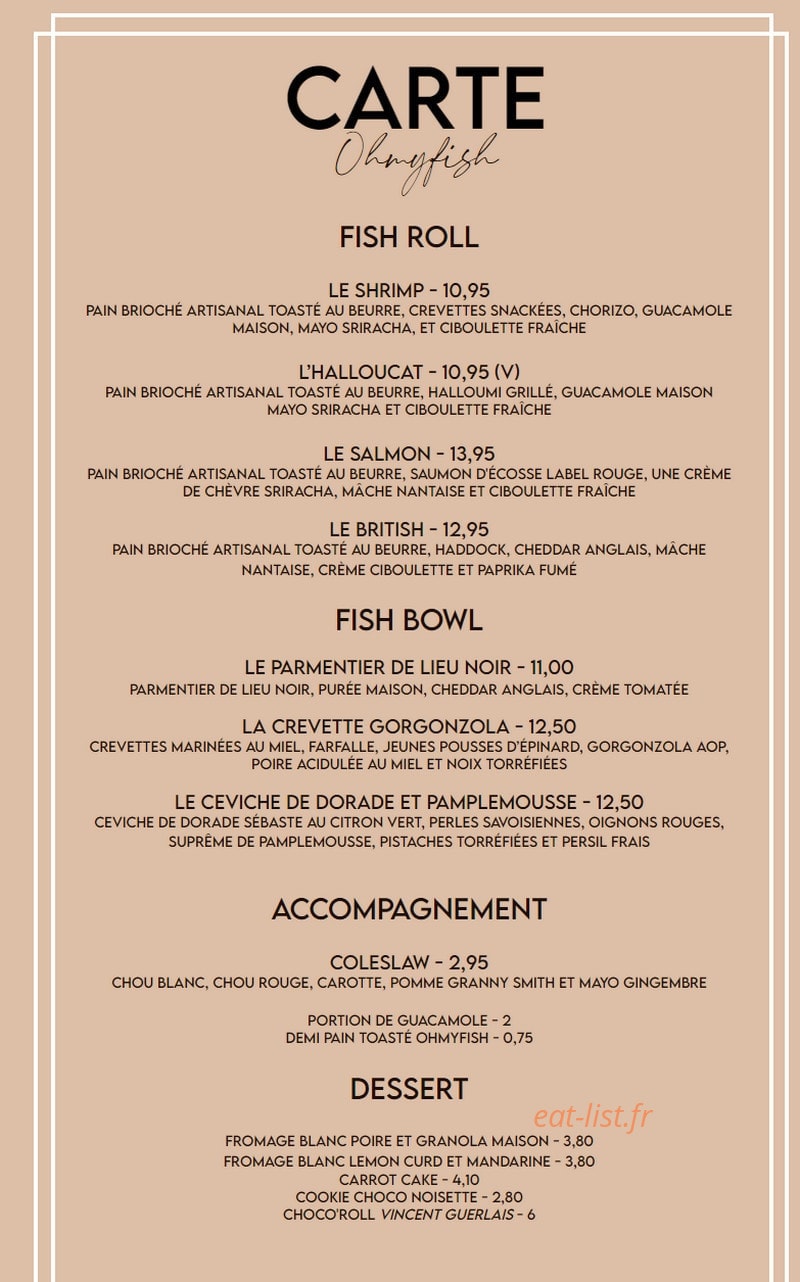 Ohmyfish — carte page 1