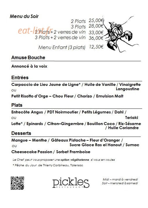 Pickles — carte page 2