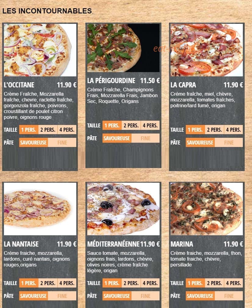 Pizz'Alchimie — carte page 5