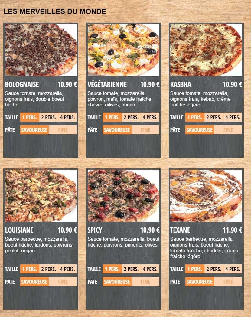 Pizz'Alchimie — carte page 3