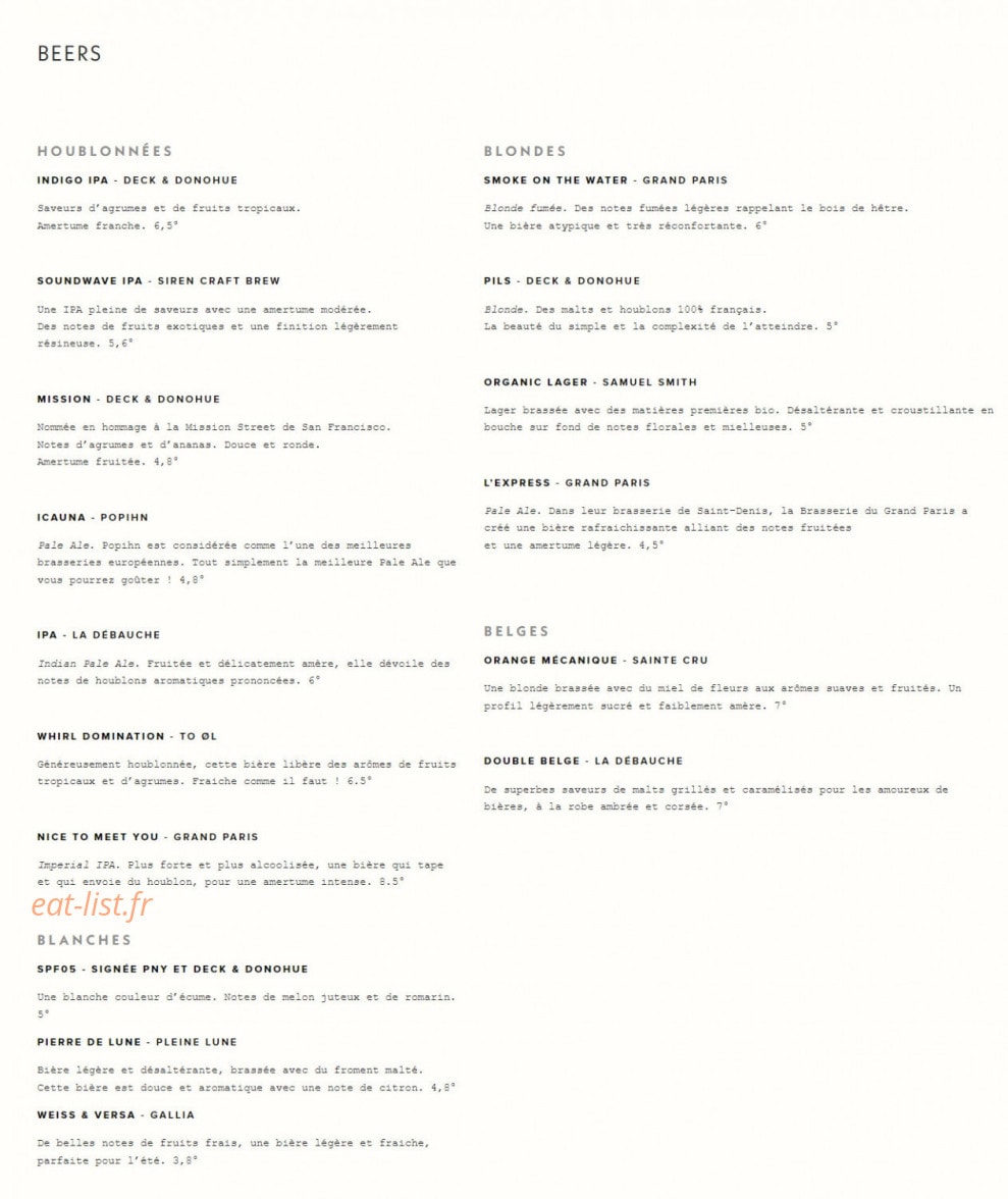 Pny Burger — carte page 6