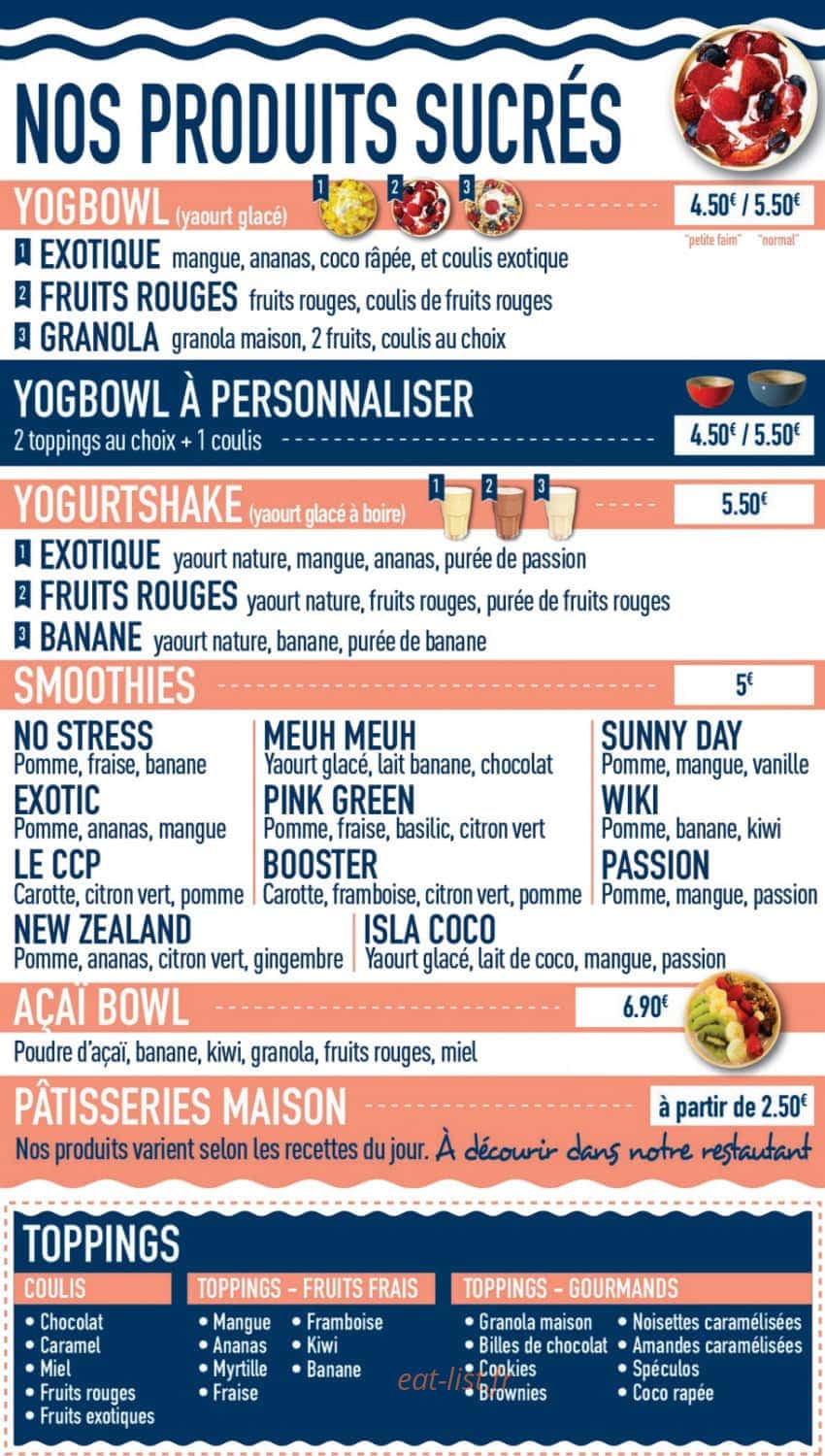 Poke & Bowl — carte page 3