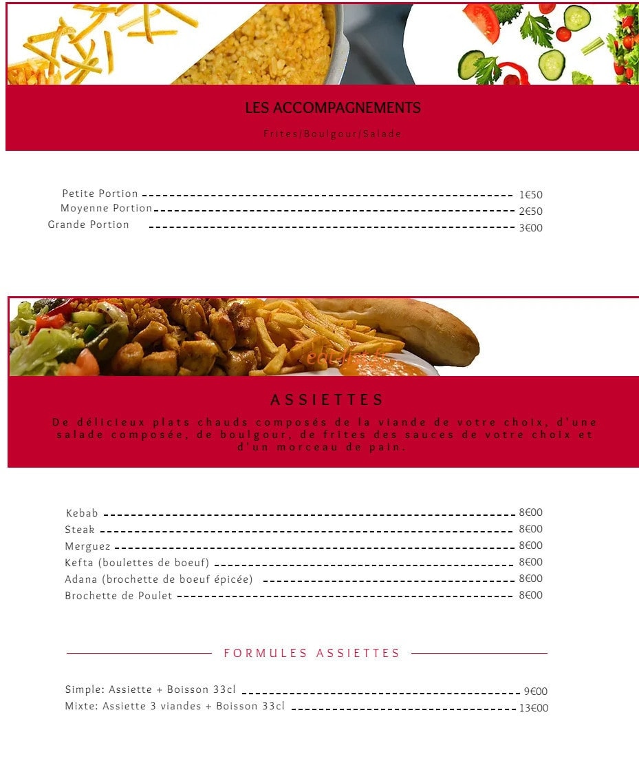 Psk Kebab — carte page 4