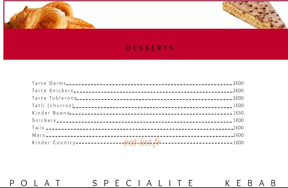 Psk Kebab — carte page 8