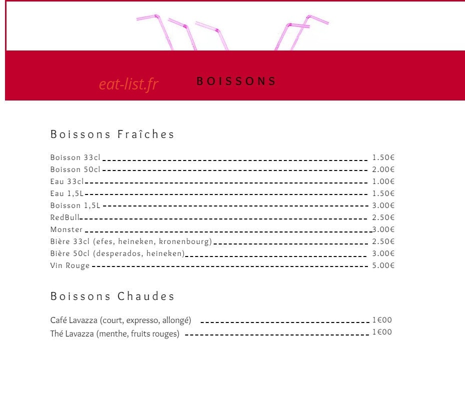 Psk Kebab — carte page 7
