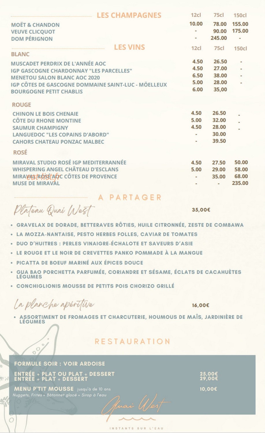 Quai West — carte page 2