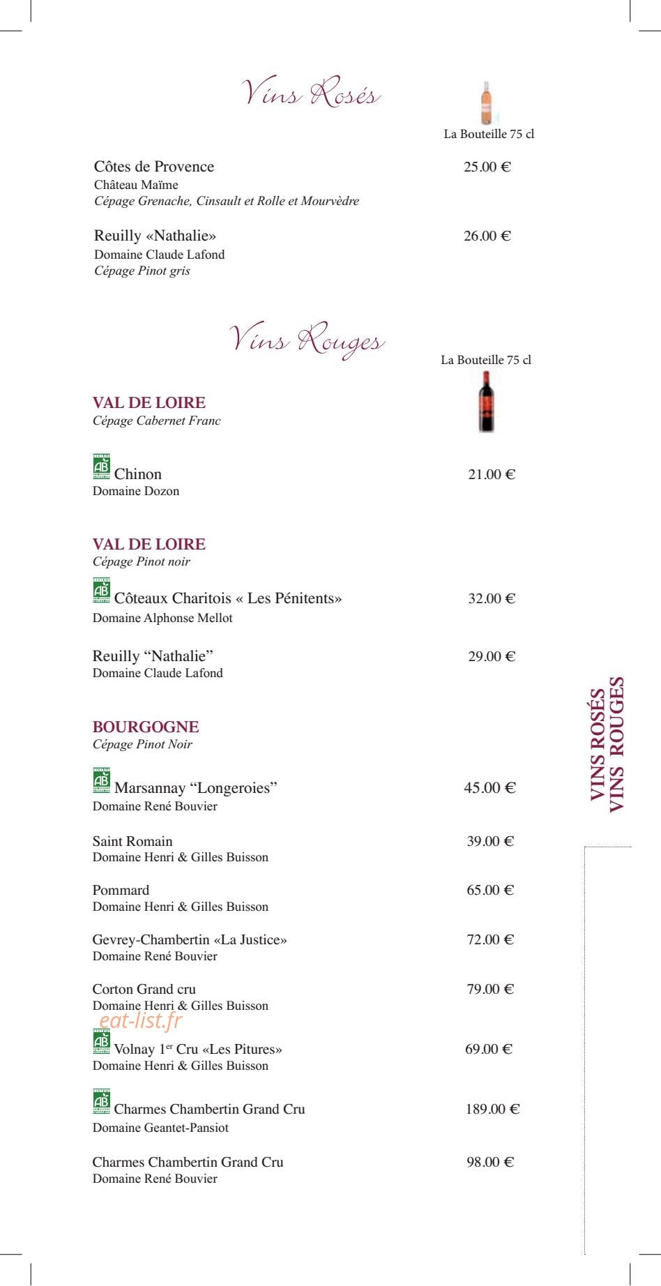 République côté jardin — carte page 10