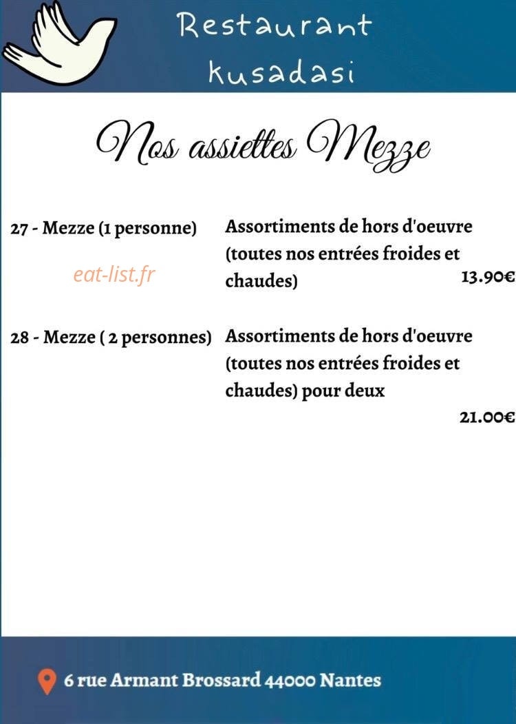 Restaurant Kusadasi — carte page 5