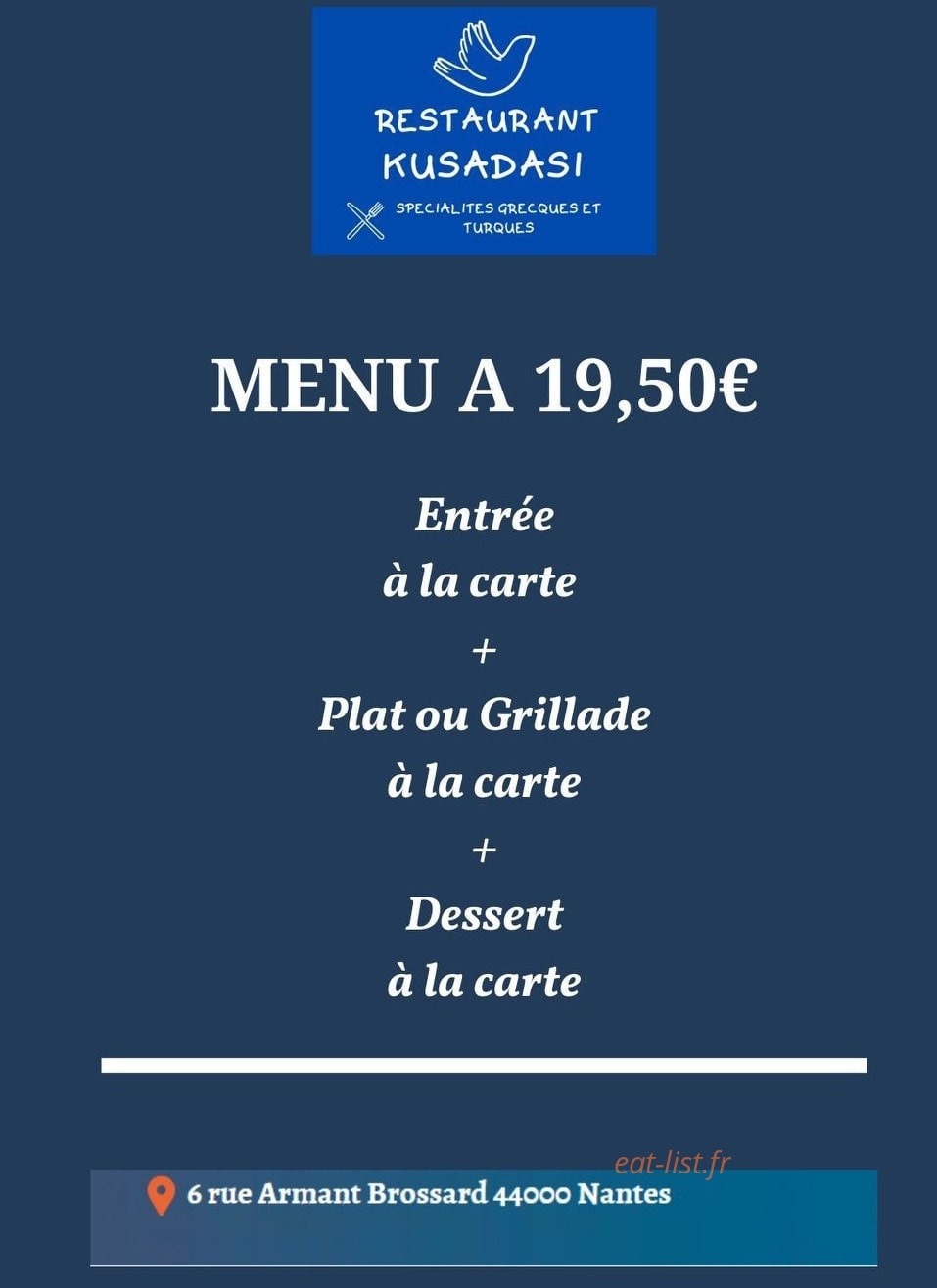 Restaurant Kusadasi — carte page 2