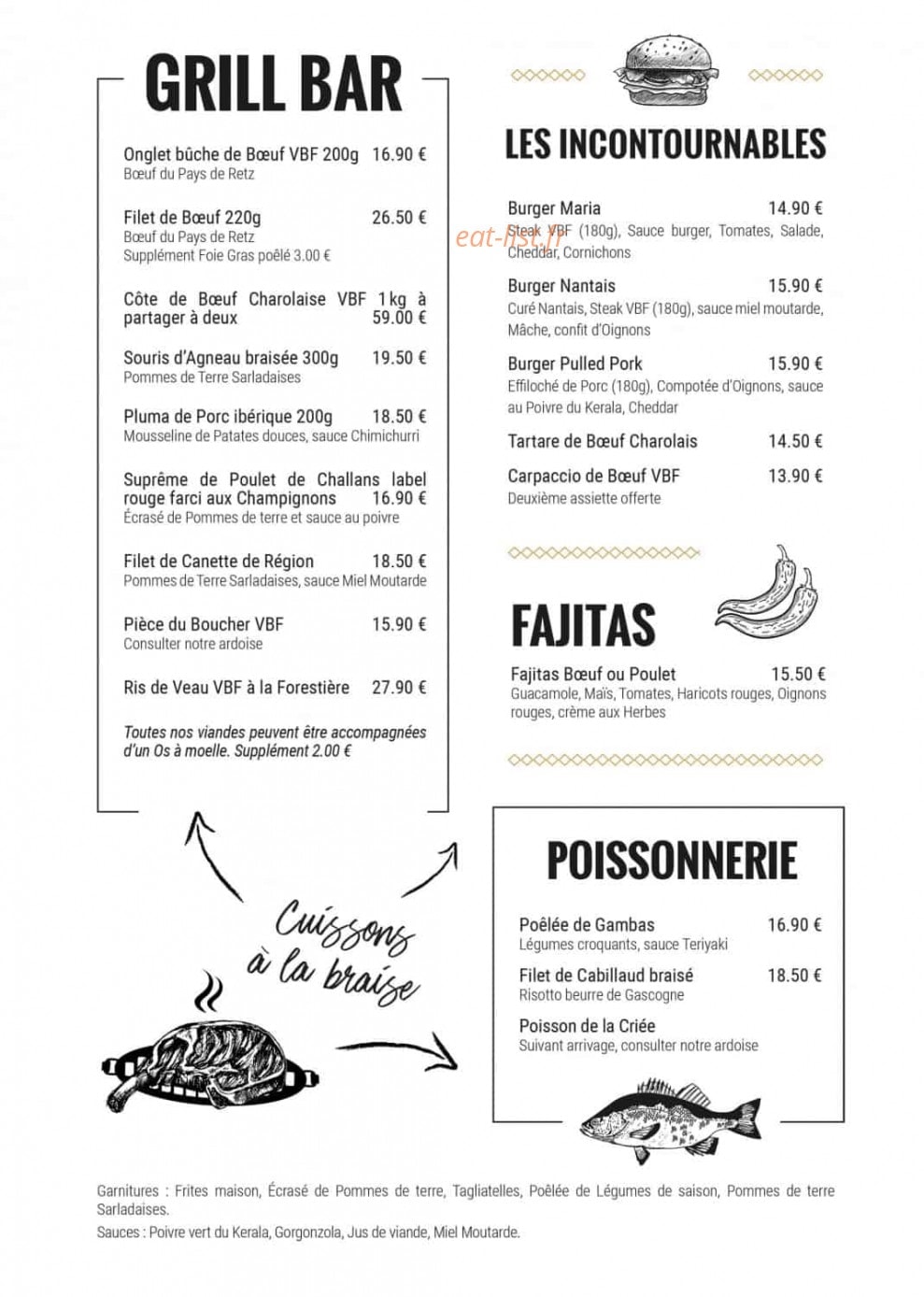 Restaurant Maria — carte page 2