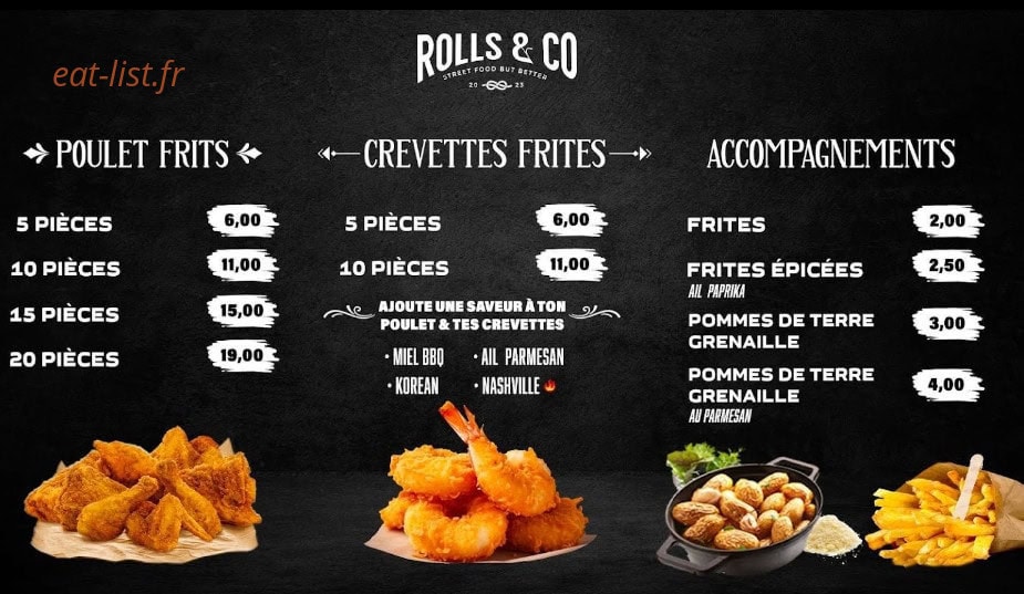 Rolls & Co — carte page 2