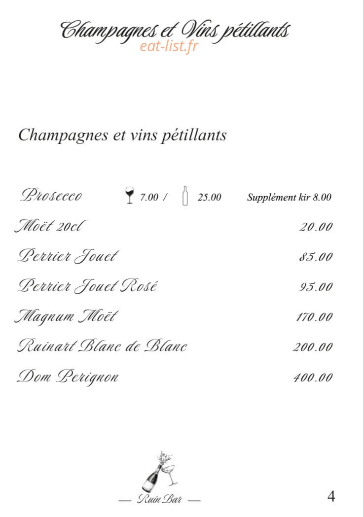 Ruin Bar Bouffay — carte page 20