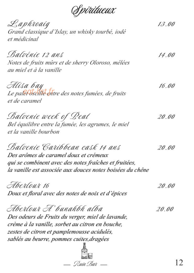 Ruin Bar Bouffay — carte page 3