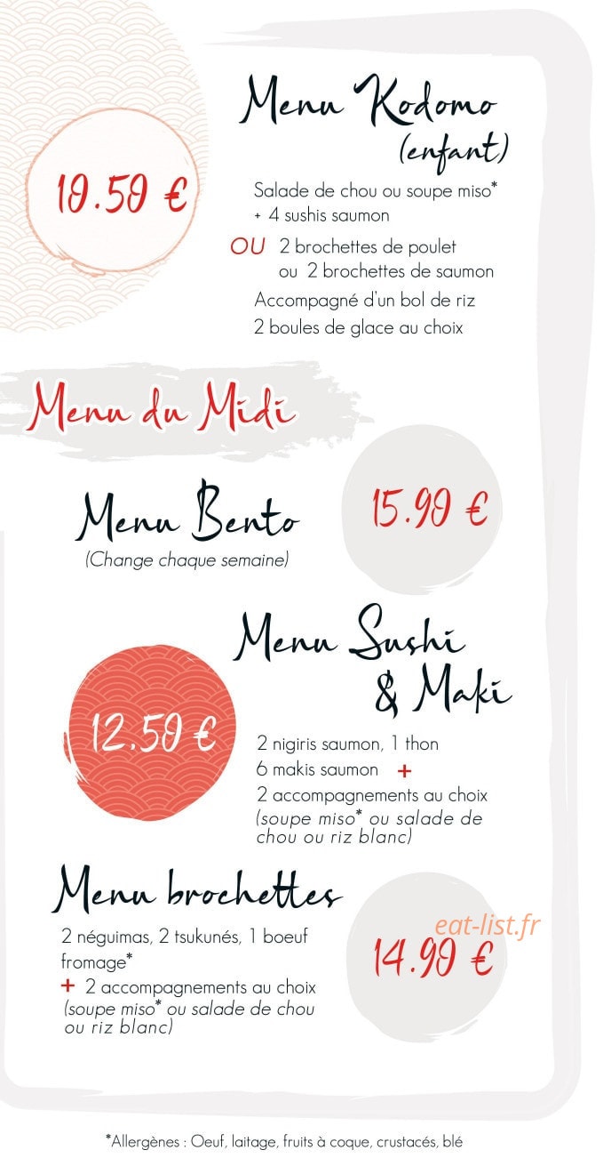 Sankai — carte page 2