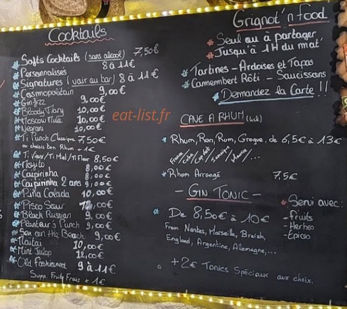Santeuil Café — carte page 2