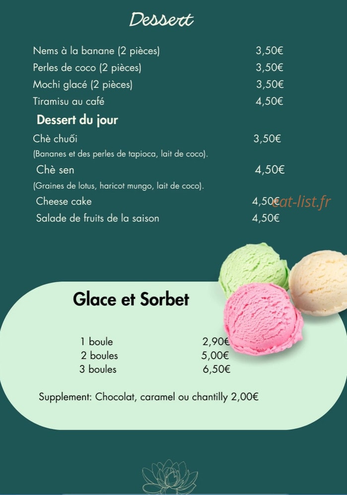 Sen's — carte page 5