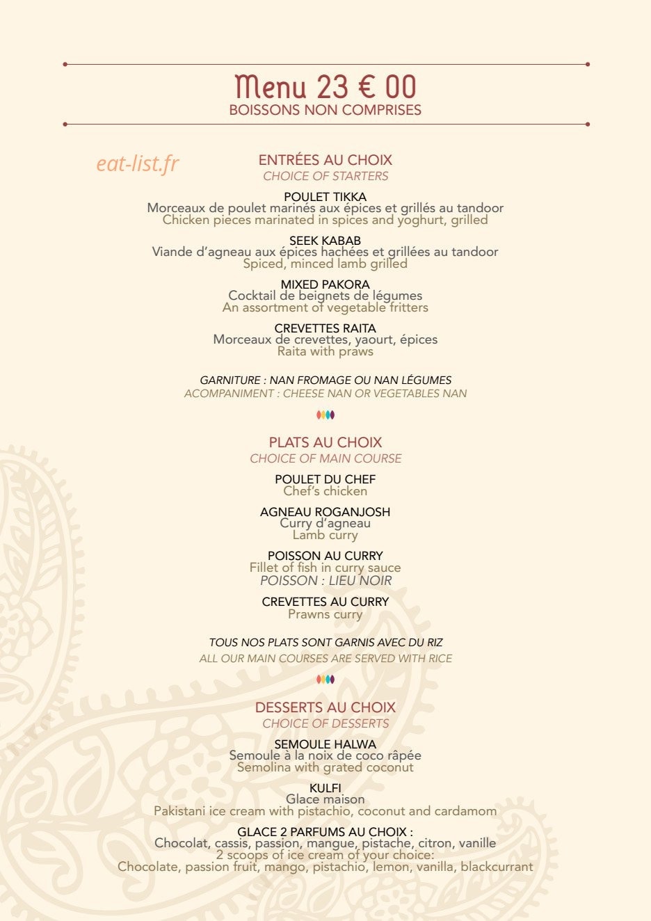 Shalimar — carte page 9