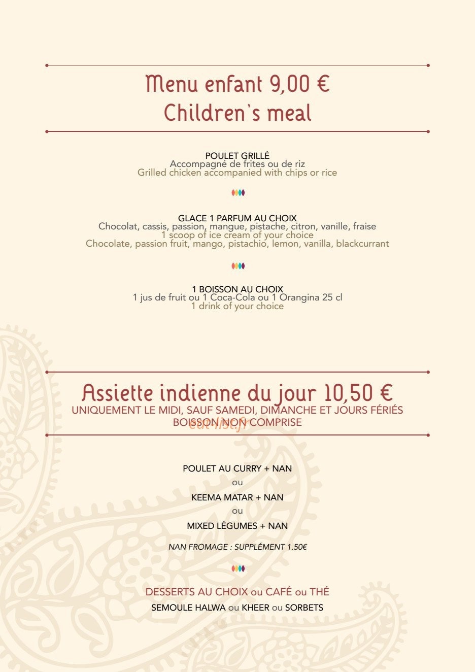Shalimar — carte page 10