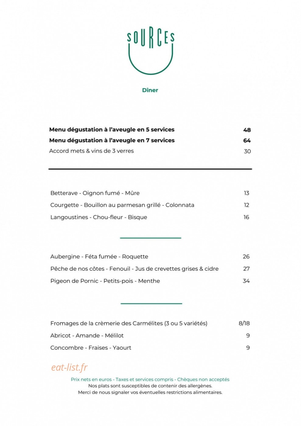 Sources — carte page 2
