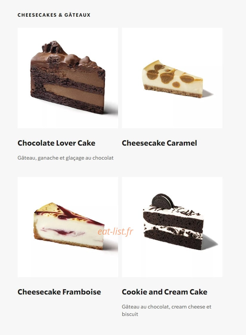 Starbucks Coffee — carte page 10
