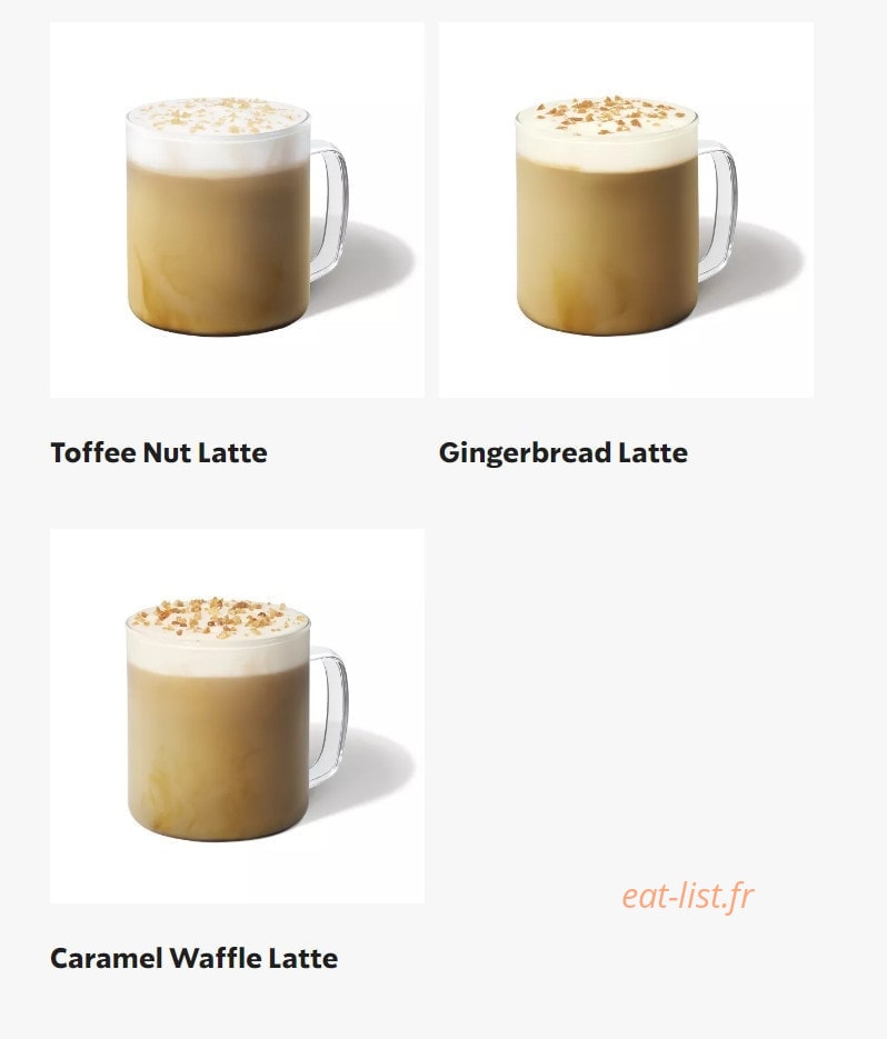 Starbucks Coffee — carte page 19