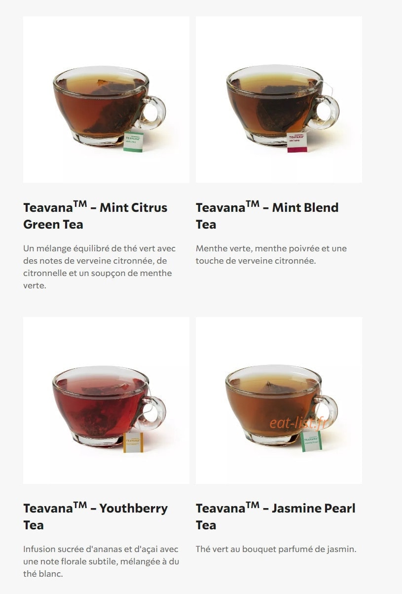 Starbucks Coffee — carte page 30