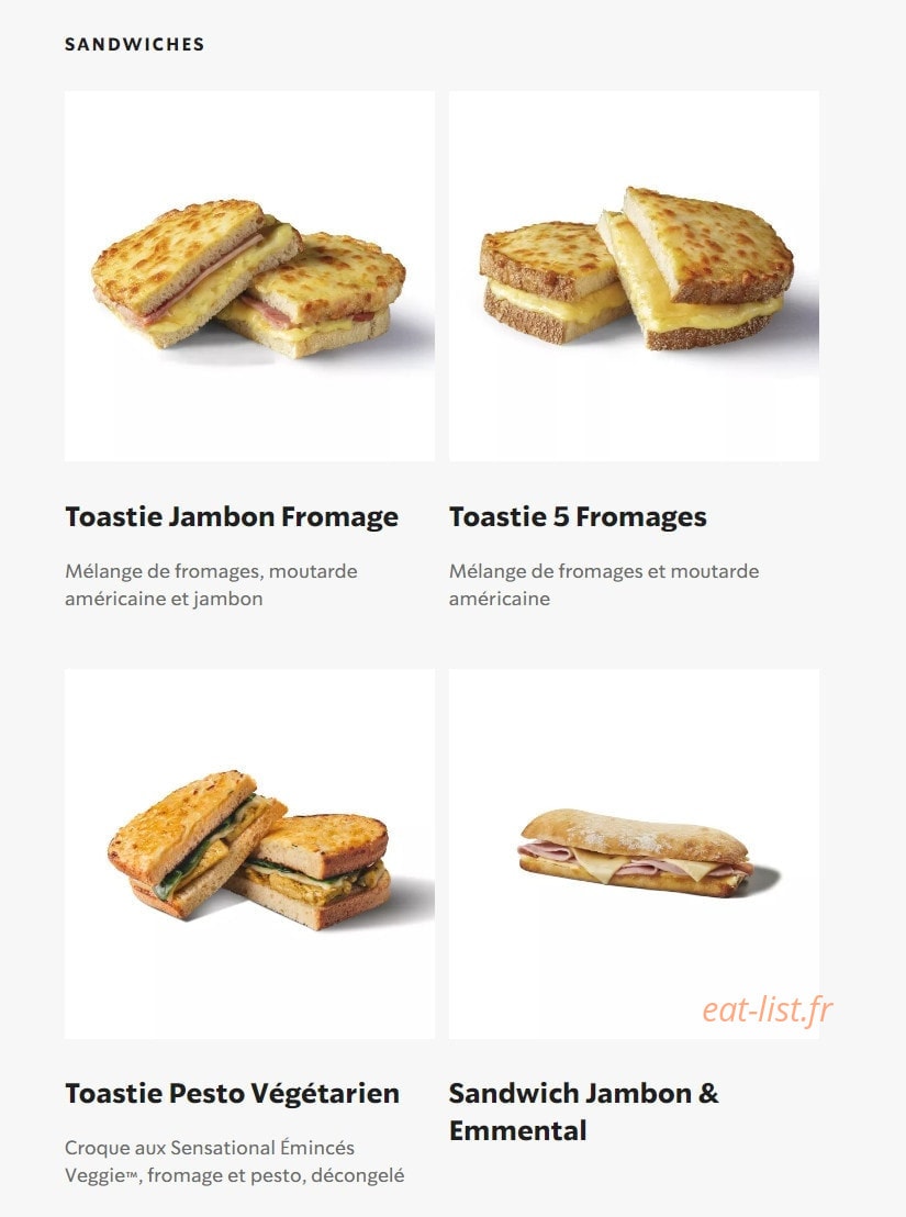 Starbucks Coffee — carte page 7