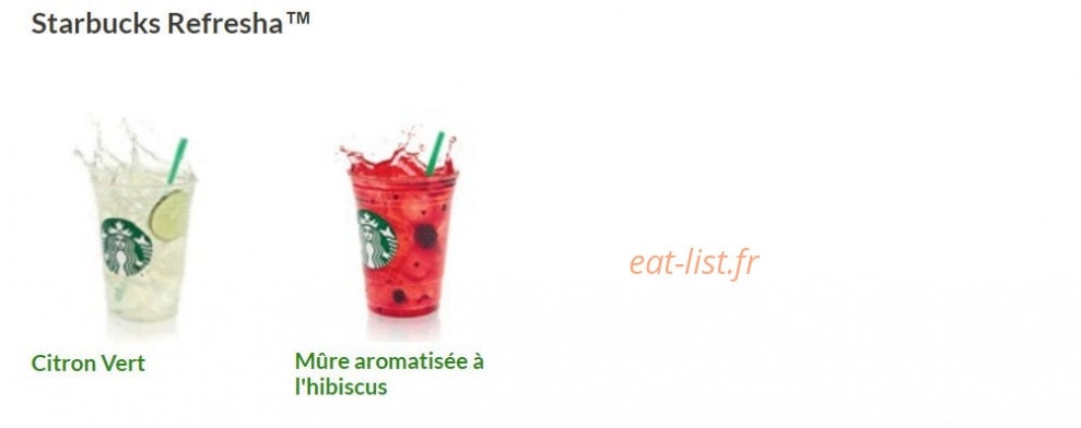 Starbucks coffee — carte page 11