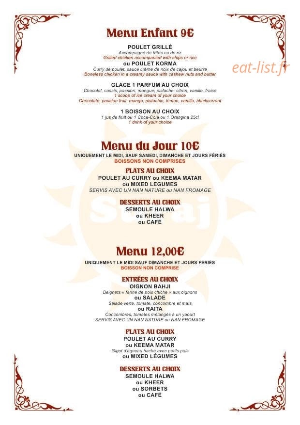 Suraj — carte page 4