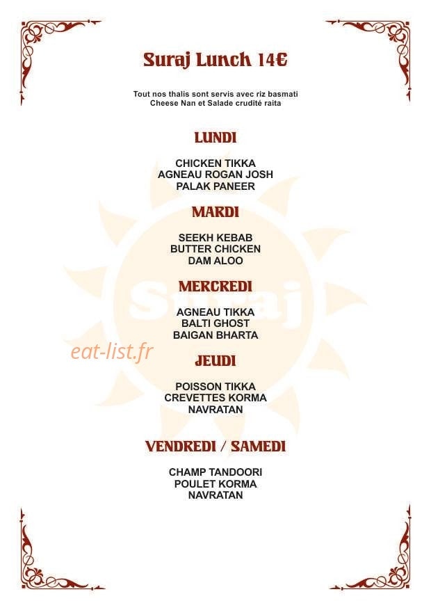 Suraj — carte page 5