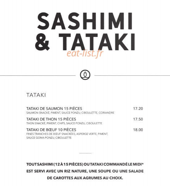 Sushi Shop — carte page 28