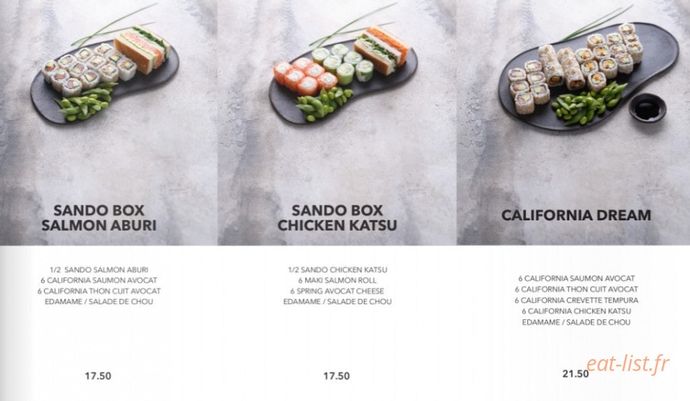 Sushi Shop — carte page 11