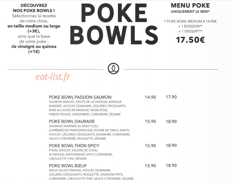 Sushi Shop — carte page 32
