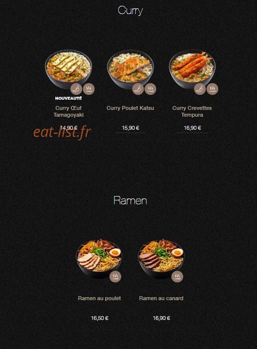 Sushi Shop — carte page 21