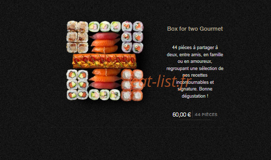 Sushi Shop — carte page 9