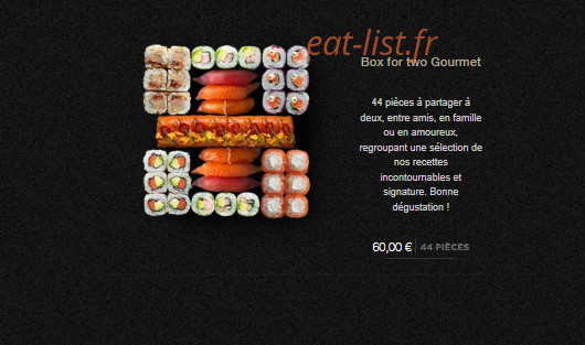 Sushi Shop — carte page 9