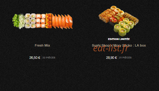 Sushi Shop — carte page 6