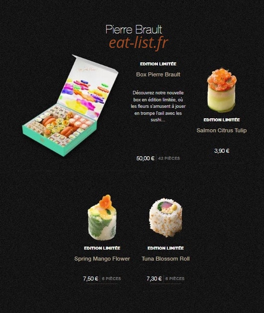 Sushi Shop — carte page 2