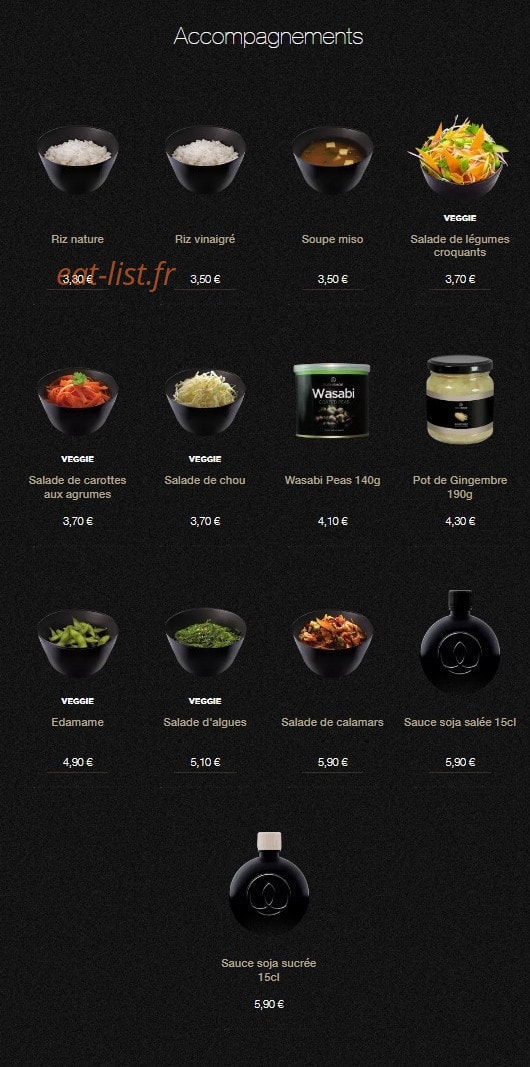 Sushi Shop — carte page 24
