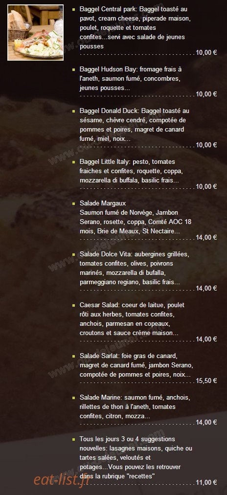 Tabl'O Gourmand — carte page 6