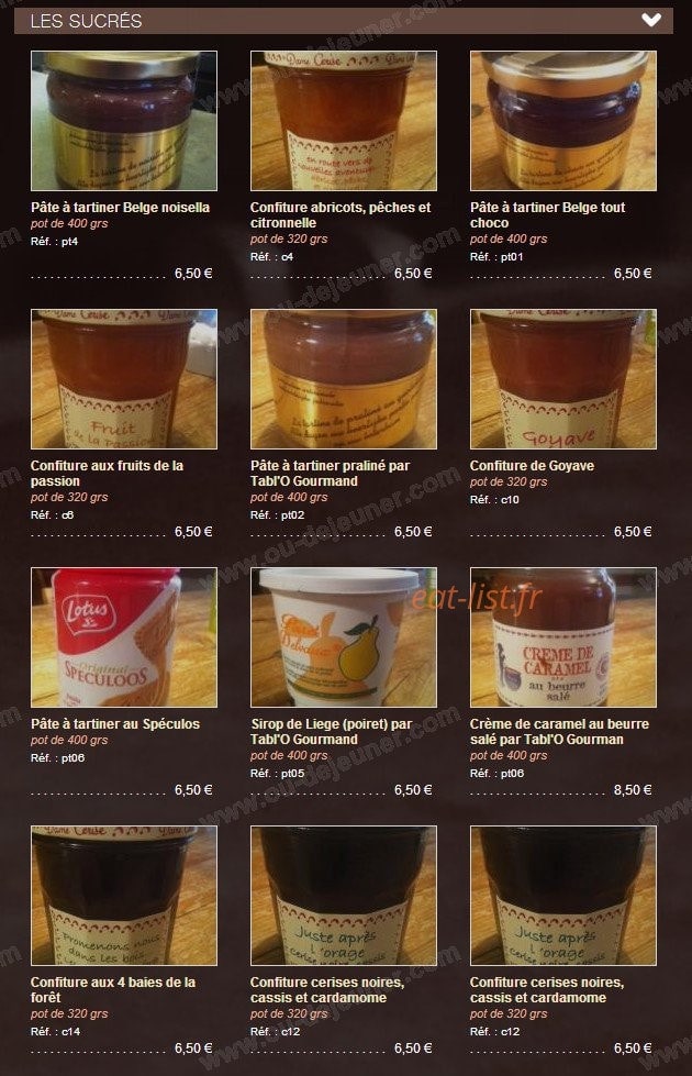 Tabl'O Gourmand — carte page 3