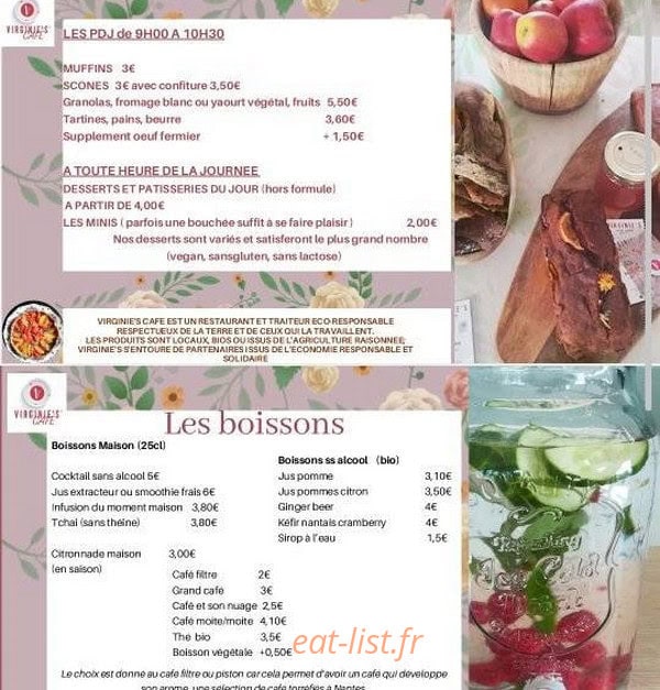 Virginie's café — carte page 2