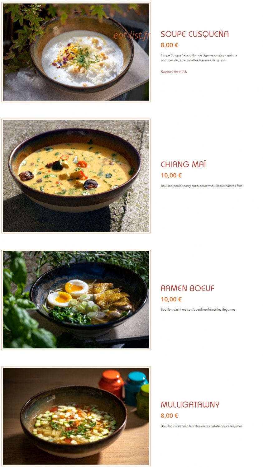 We Love Soupes — carte page 4