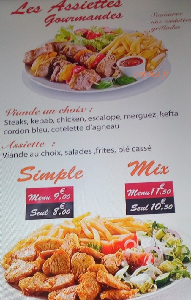 West Food — carte page 1