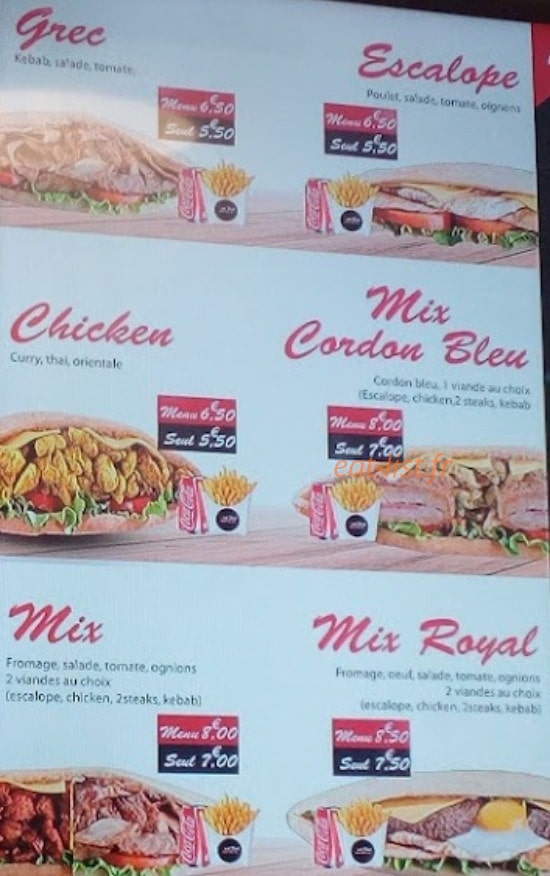 West Food — carte page 4