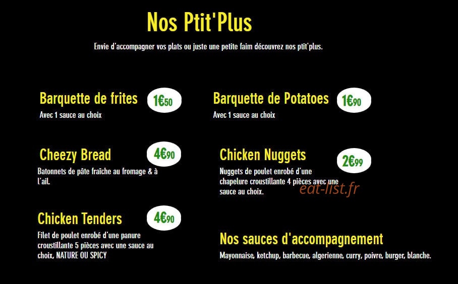 Yello Pizza — carte page 6