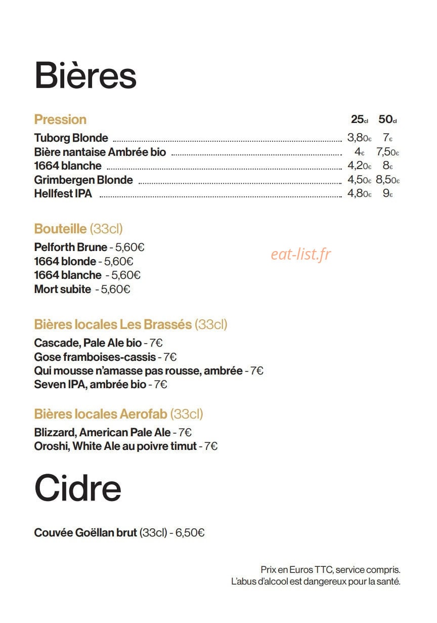Zaw Nantes — carte page 4