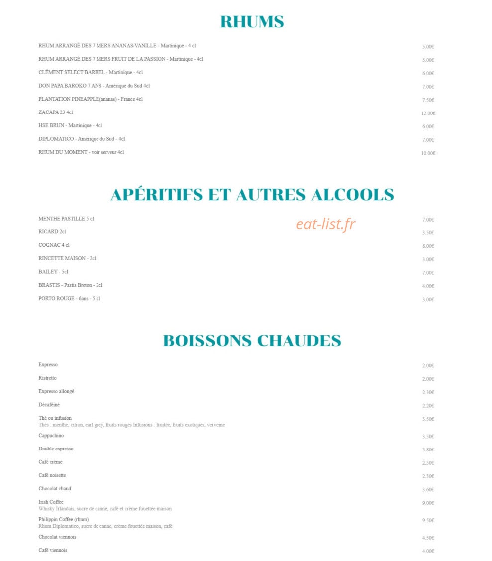 Castel Pub — carte page 6