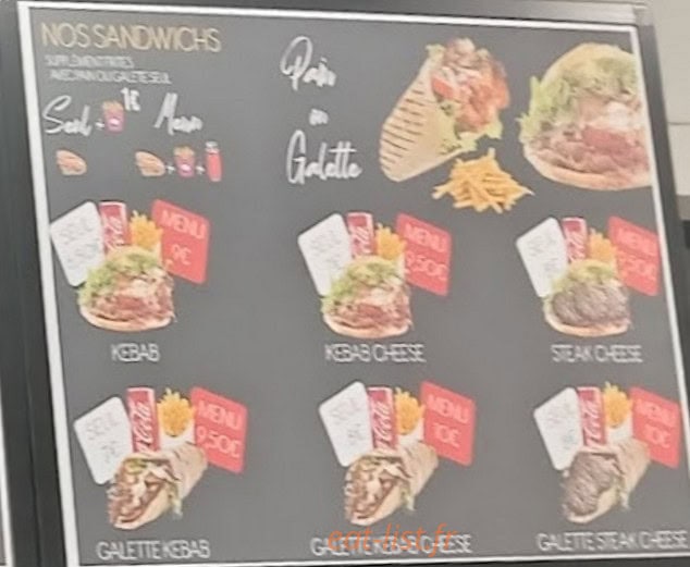 Galata Kebab — carte page 3